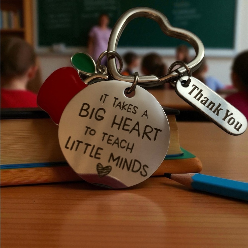 Heartfelt Teacher Appreciation Keychain